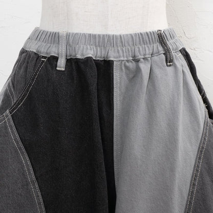 Patchwork Denim Ball Pants