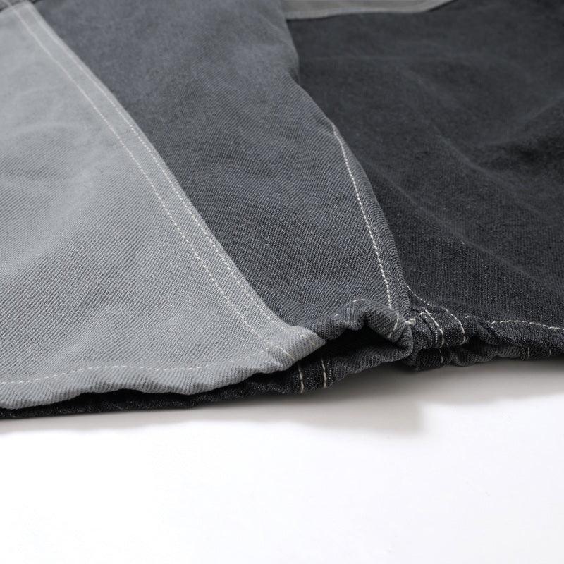 Patchwork Denim Ball Pants
