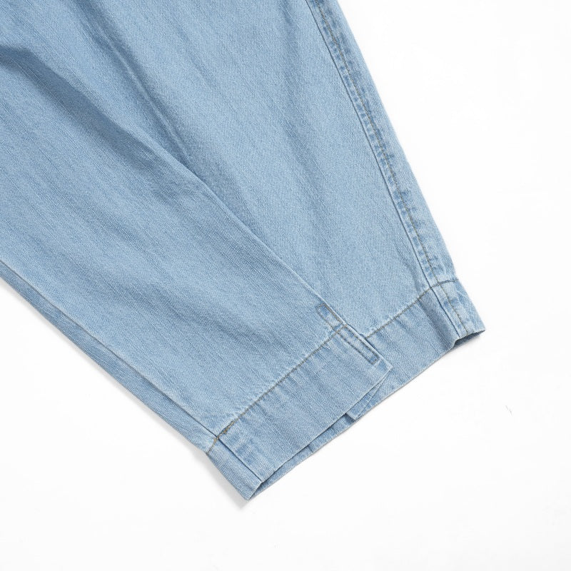 Random Tuck Denim Pants