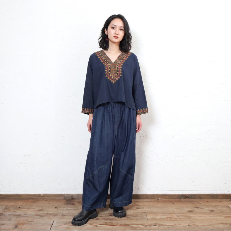 3D Balloon Denim Pants