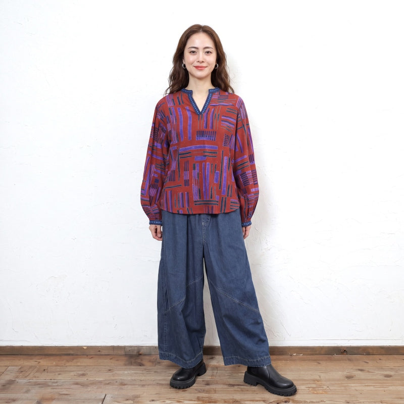 3D Balloon Denim Pants