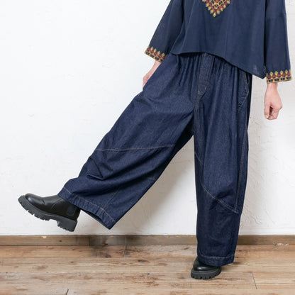 3D Balloon Denim Pants