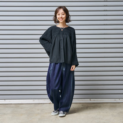 Striped Jacquard Denim Pants