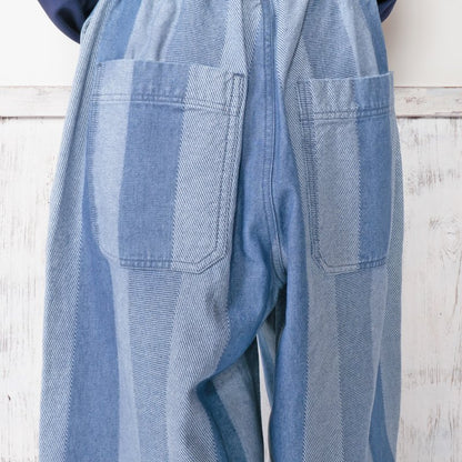 Striped Jacquard Denim Pants