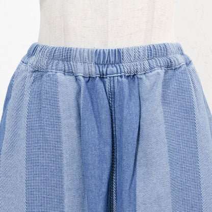 Striped Jacquard Denim Pants