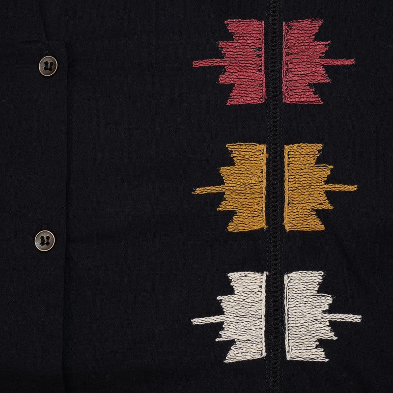 Cotton Crown Embroidery Blouse