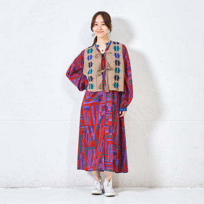Cotton Crown Embroidery Vest