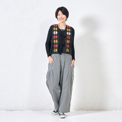 Cotton Crown Embroidery Vest
