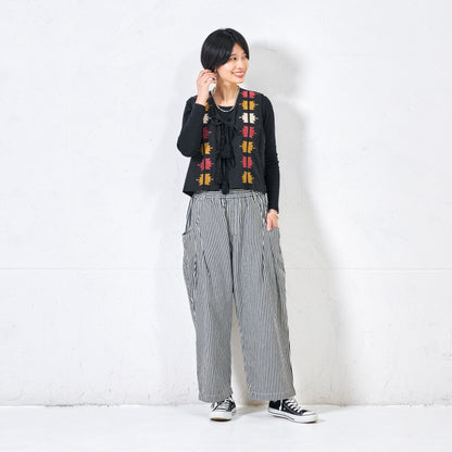 Cotton Crown Embroidery Vest