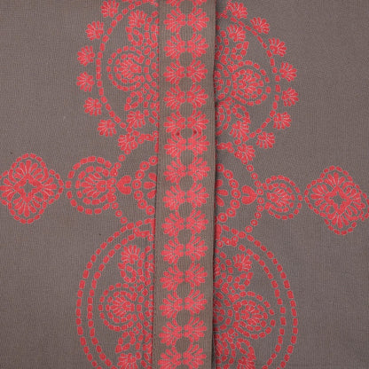 Rayon Oriental Print Front Open Dress