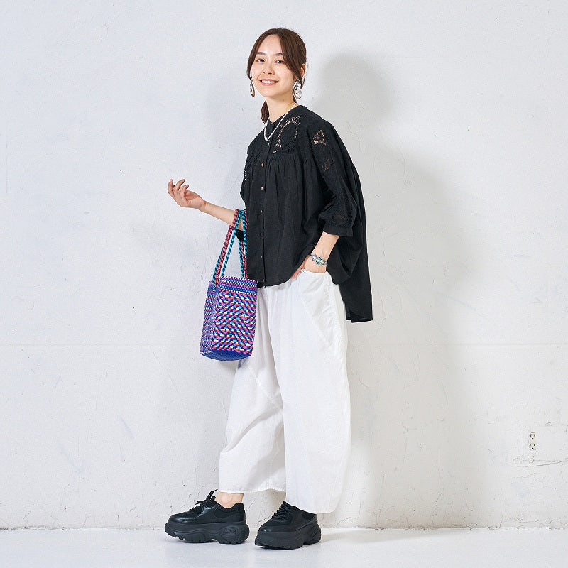 Cotton Lace Solid Blouse