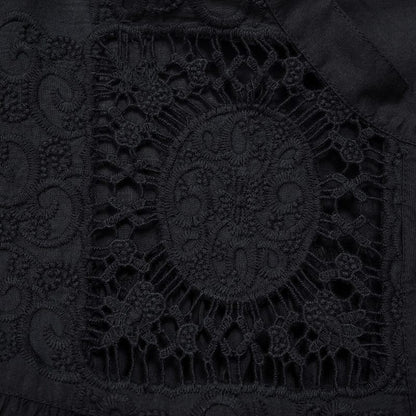 Cotton Lace Solid Blouse