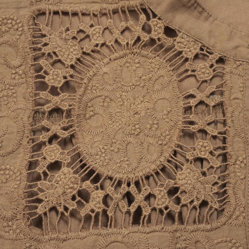 Cotton Lace Solid Blouse