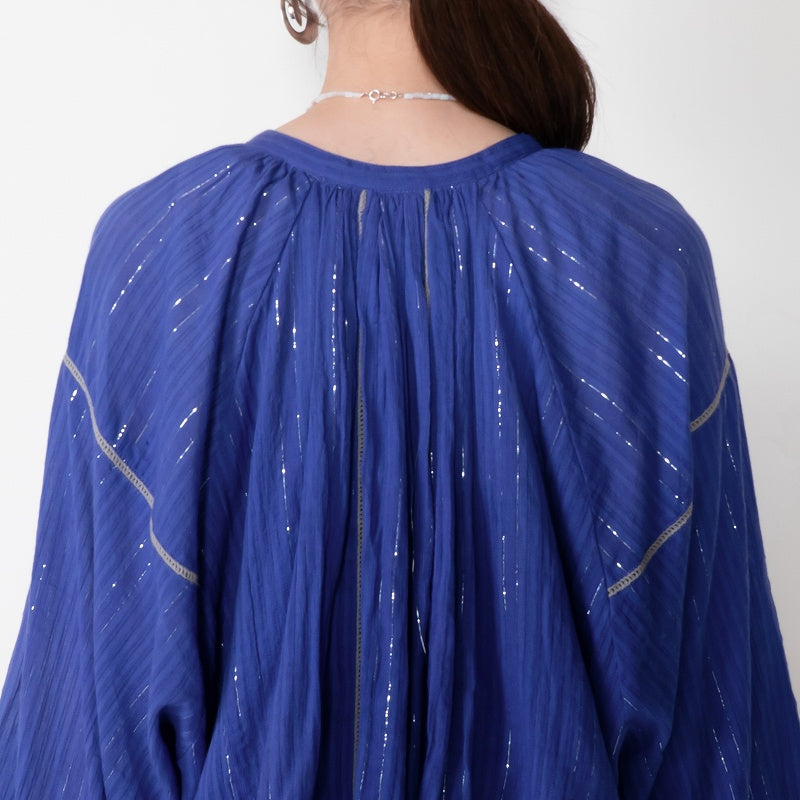 Cotton Lurex Layered Blouse