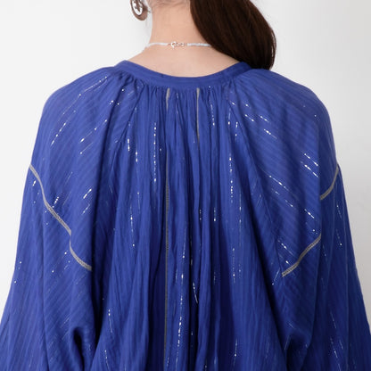 Cotton Lurex Layered Blouse