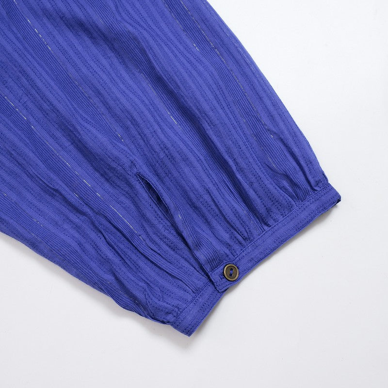 Cotton Lurex Layered Blouse