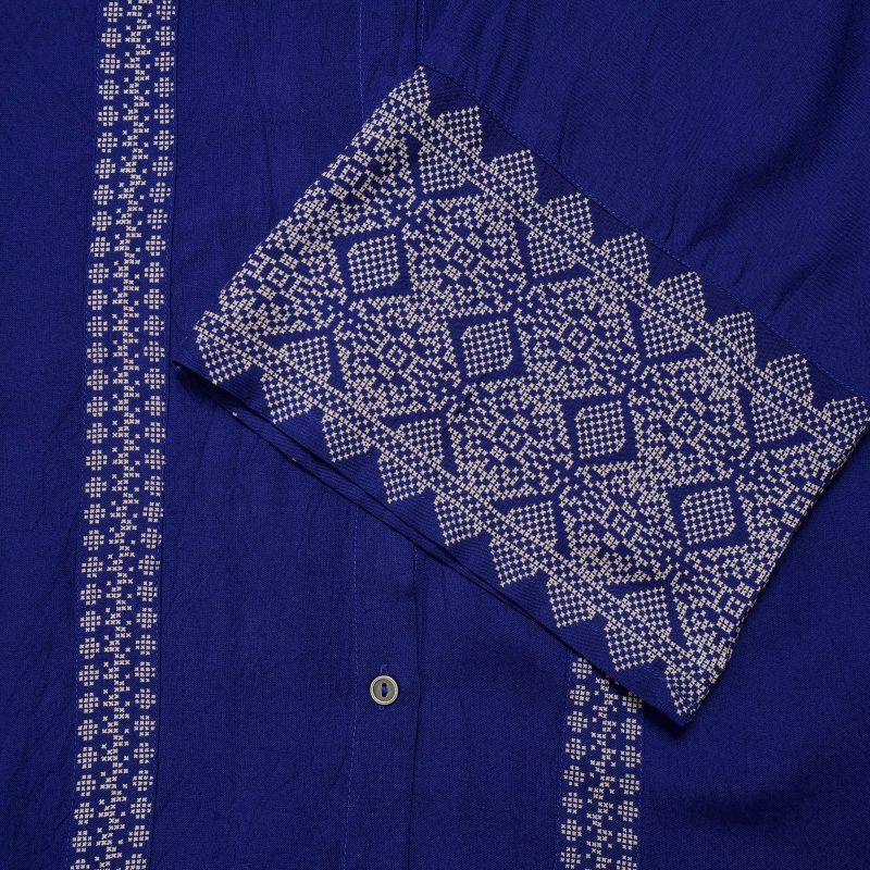 Rayon Geometric Line Print Raglan Blouse