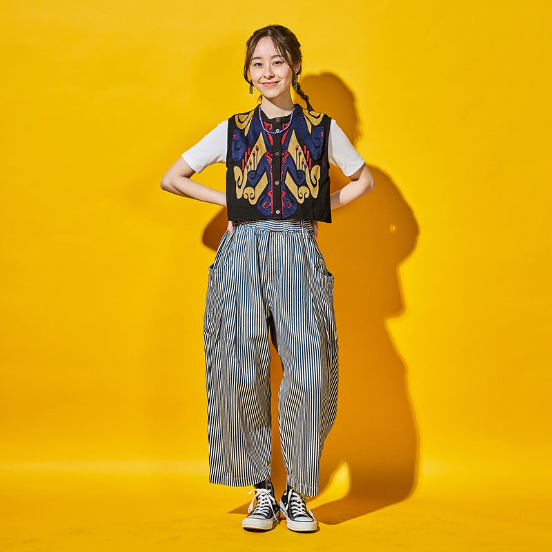 Cotton Egyptian Embroidery Vest