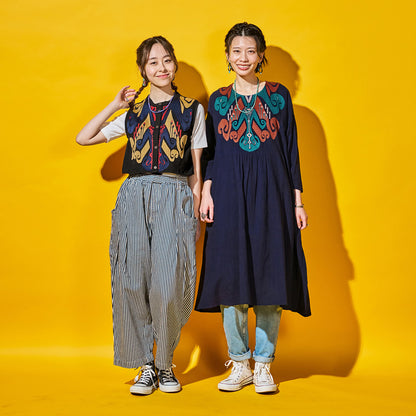 Cotton Egyptian Embroidery Vest