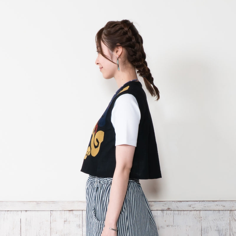 Cotton Egyptian Embroidery Vest