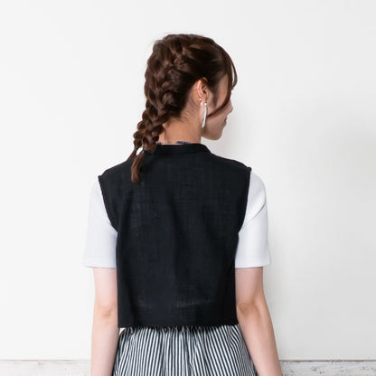 Cotton Egyptian Embroidery Vest