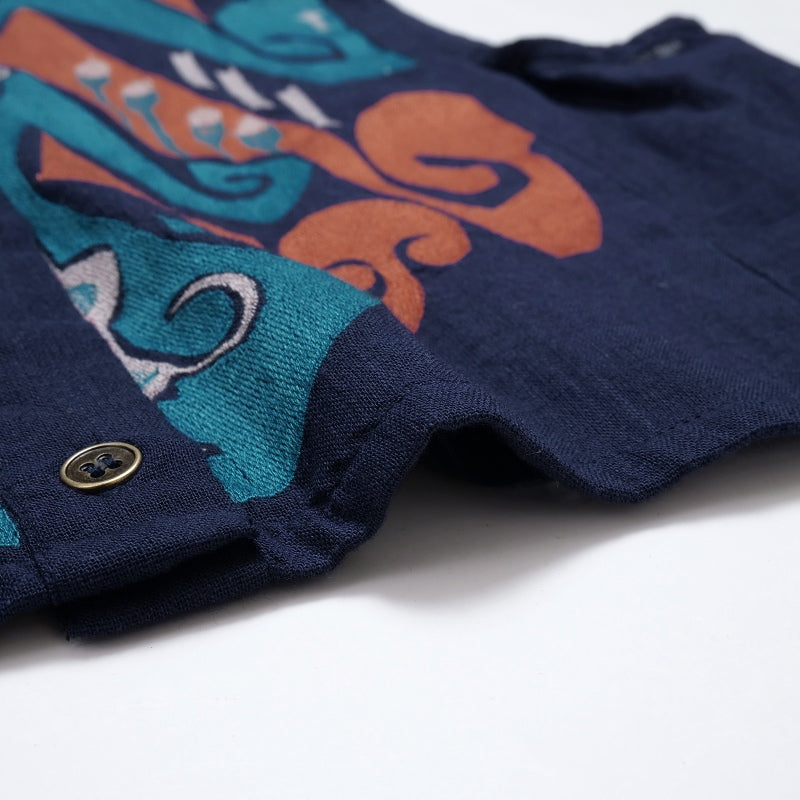 Cotton Egyptian Embroidery Vest