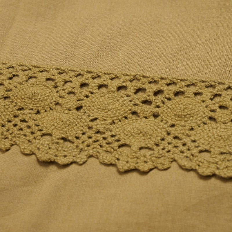 Cotton Solid Lace Blouse