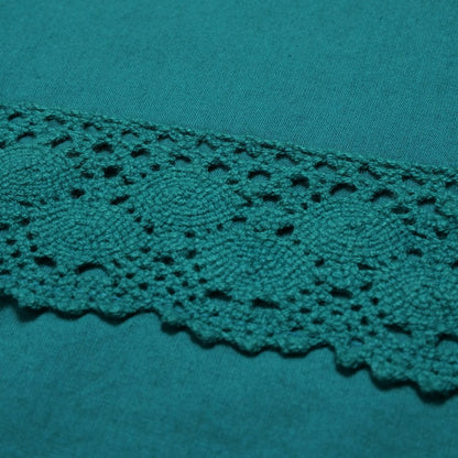 Cotton Solid Lace Blouse