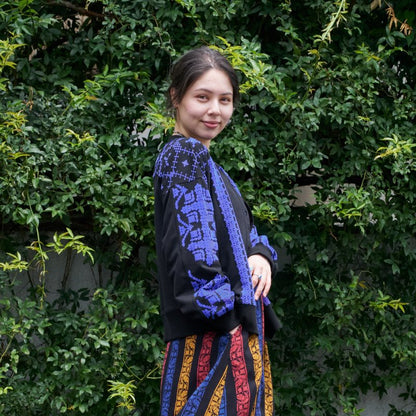 Sweat Flock Print Cardigan