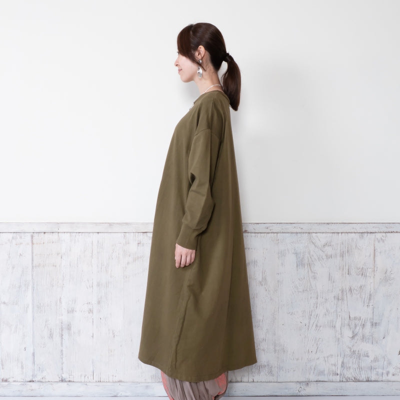 Sweatshirt Slit Dress