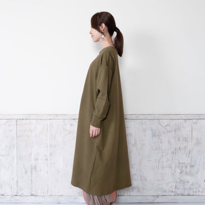 Sweatshirt Slit Dress