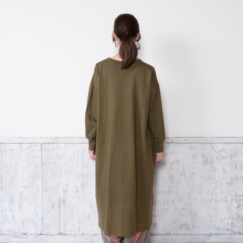 Sweatshirt Slit Dress