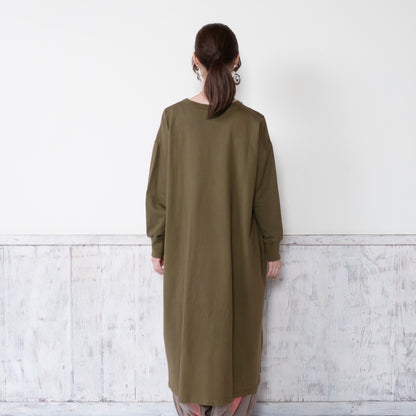 Sweatshirt Slit Dress