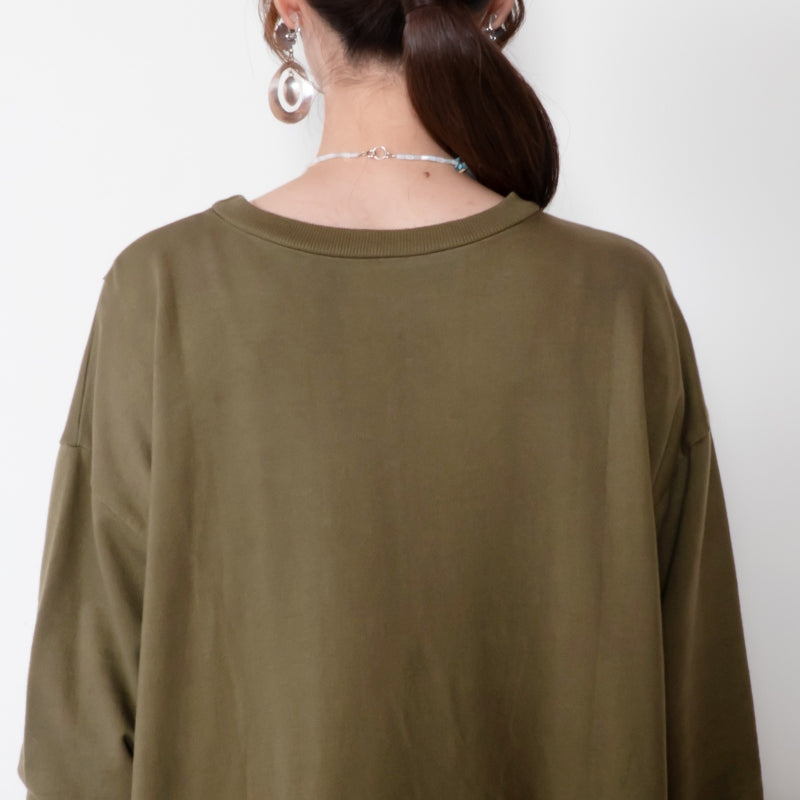 Sweatshirt Slit Dress
