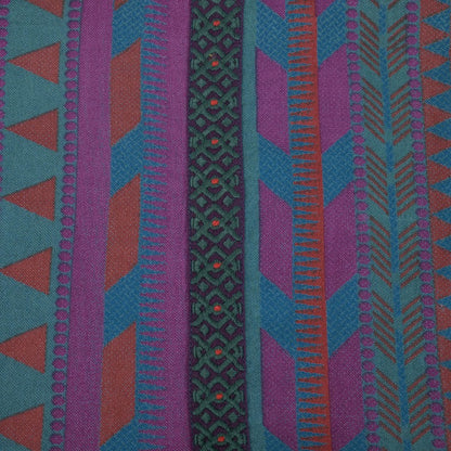 Cotton Stripe Print Embroidery Dress