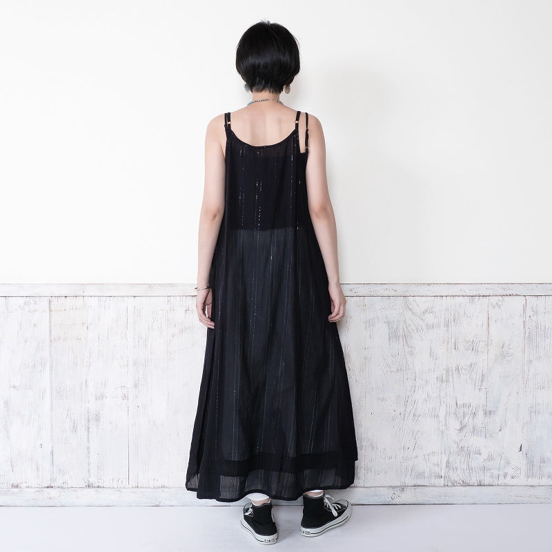Cotton Lurex Layered Cami Dress