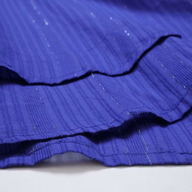 Cotton Lurex Layered Cami Dress