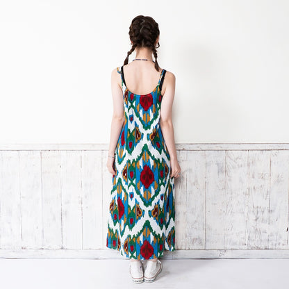 Rayon Ikat Print Cami Dress