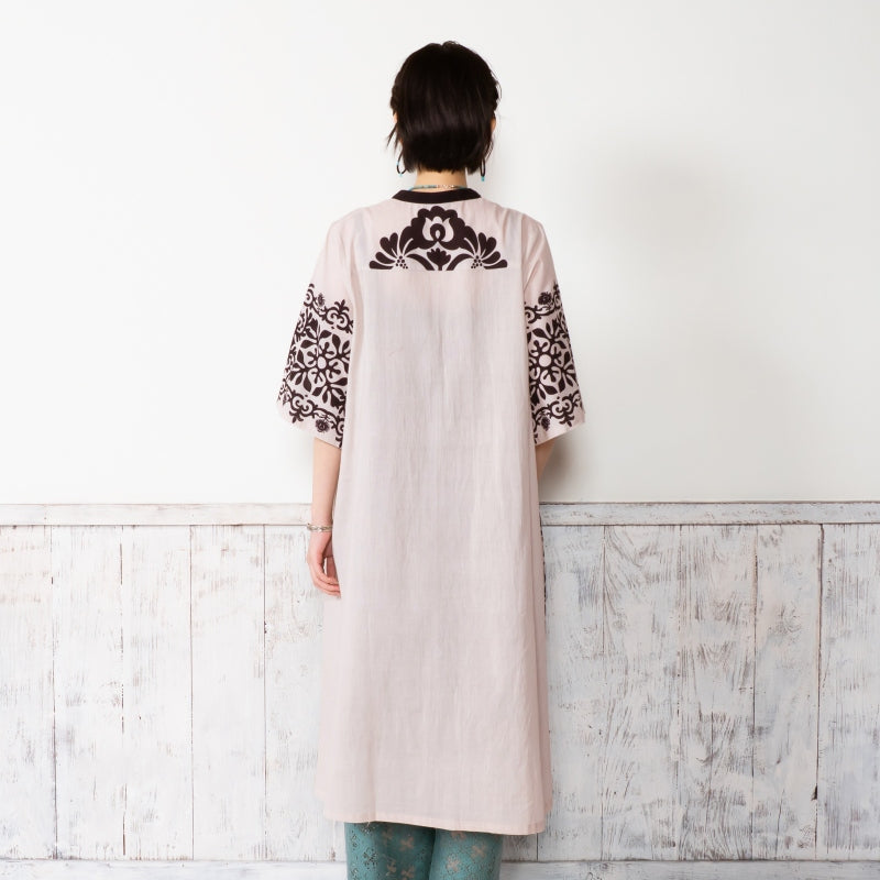 Cotton Big Print Long Blouse