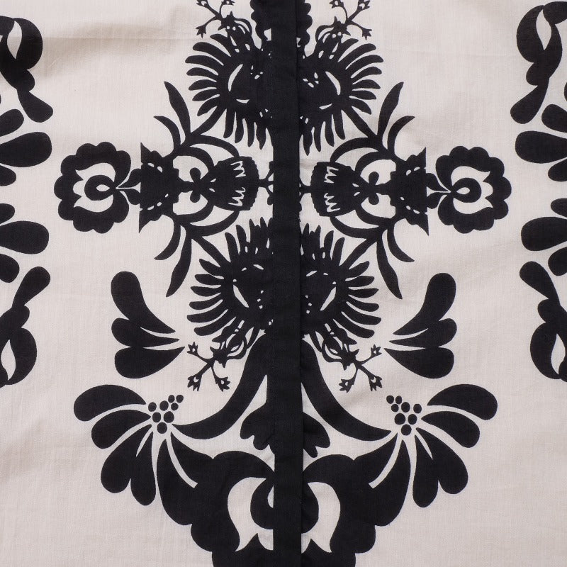 Cotton Big Print Long Blouse