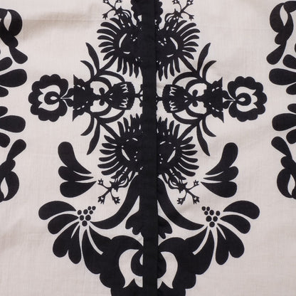 Cotton Big Print Long Blouse