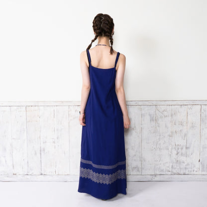 Rayon Geometric Line Print Cami Dress