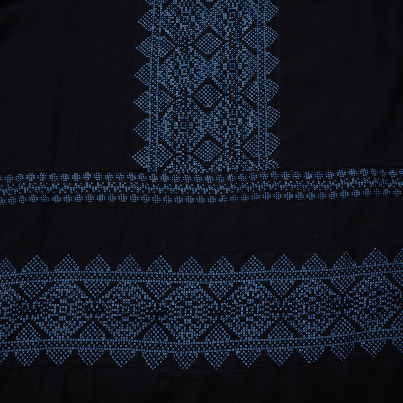 Rayon Geometric Line Print Cami Dress