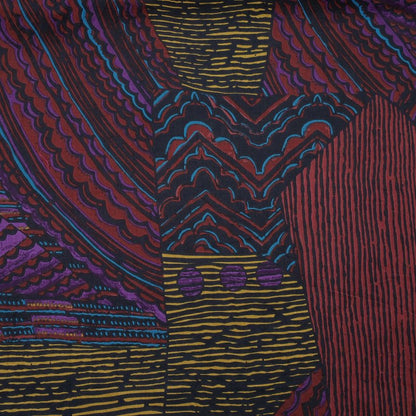 Cotton Oriental Print Sleeveless Dress