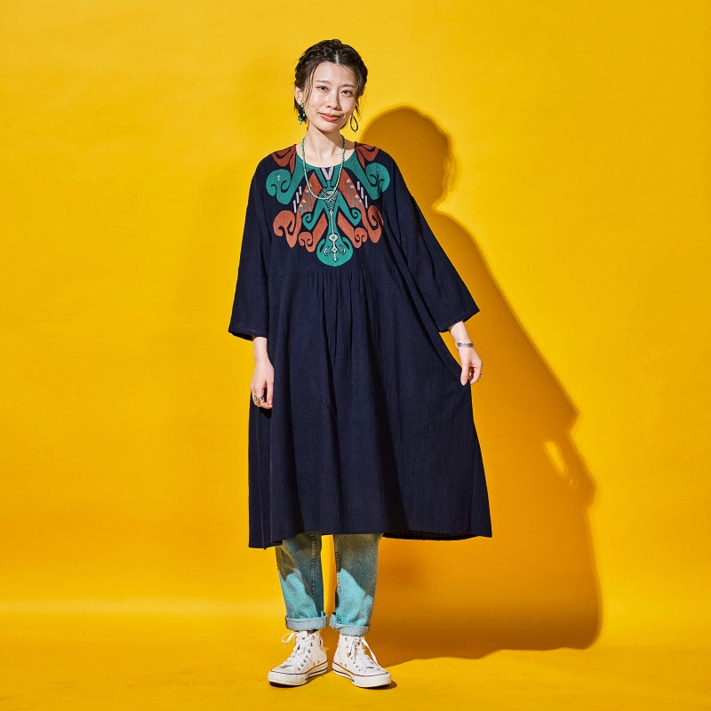 Cotton Egyptian Embroidery Dress