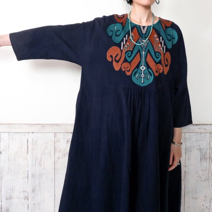 Cotton Egyptian Embroidery Dress