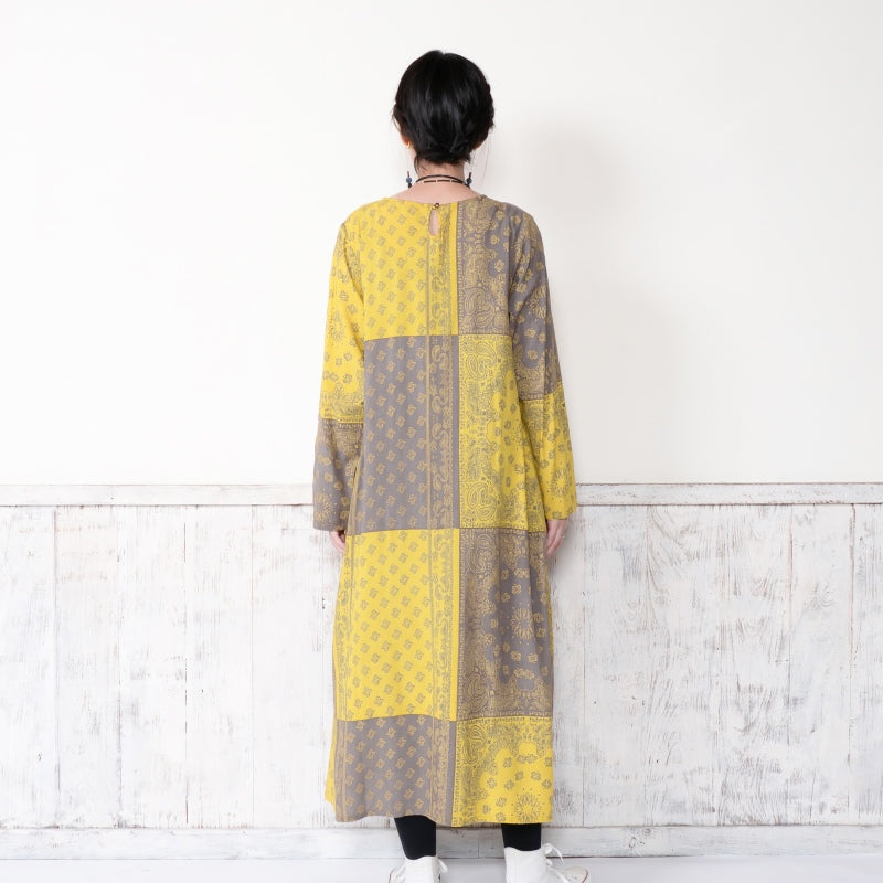 Rayon Bandana Print Dress