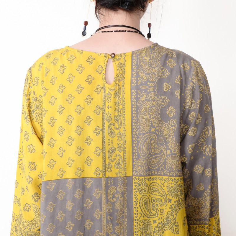 Rayon Bandana Print Dress