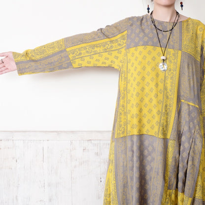 Rayon Bandana Print Dress