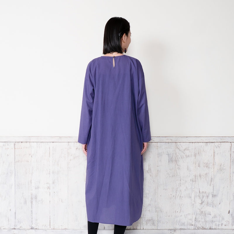 Cotton Rhombus Embroidery Dress